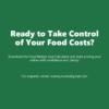 Food Recipe Cost Calculator Excel Template (No Macros)