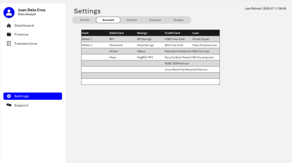 ss_04_Settings_Account Personal Finance Tracker Excel Dashboard
