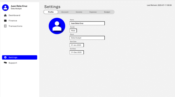 ss_04_Settings_Profile Personal Finance Tracker Excel Dashboard