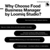 Food Business Manager Excel Dashboard
