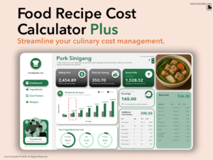 Food Recipe Cost Calculator Plus